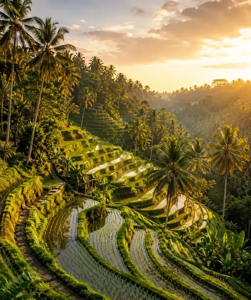 Bali rice terrace in Ubud