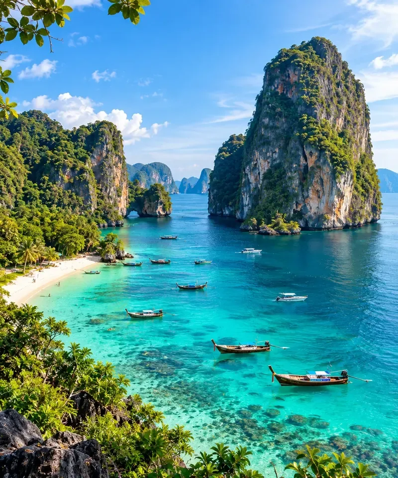 Krabi island and beaches in Thailand