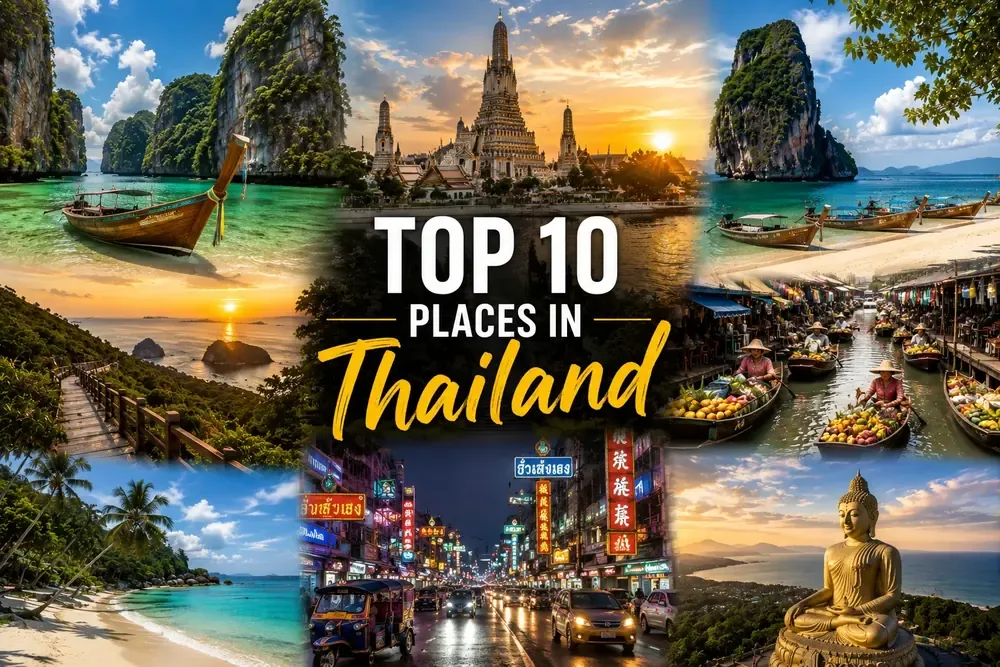 Top 10 places to visit in Thailand